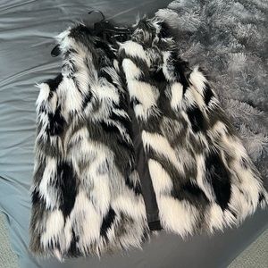 Faux fur vest